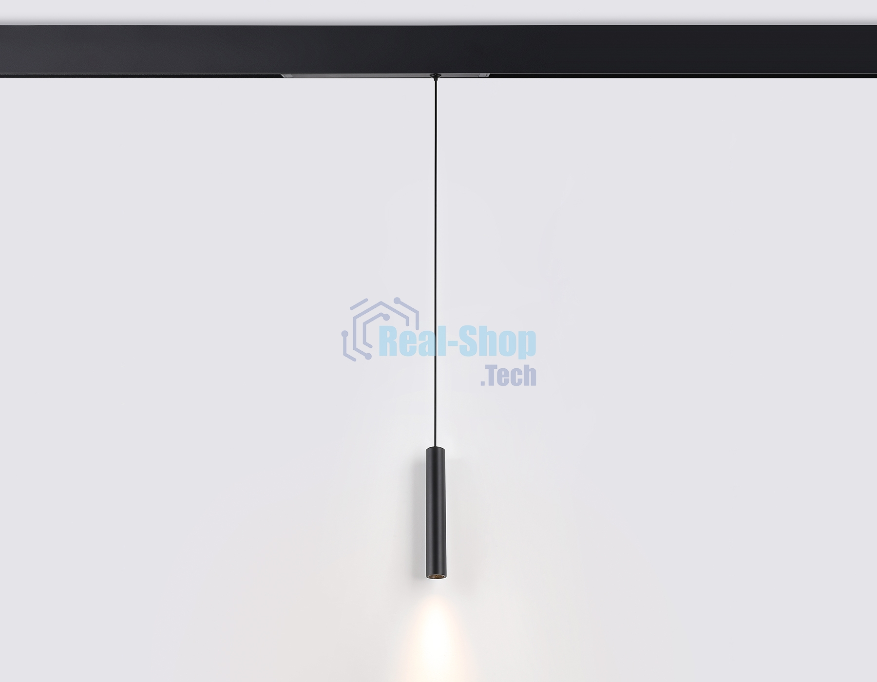 Управляемый светодиодный светильник для шинопровода Magnetic Ambrella light GL1432 BK черный IP20 10W 3000K-6400K 220V 24° D35*240 H1500 (Без ПДУ)