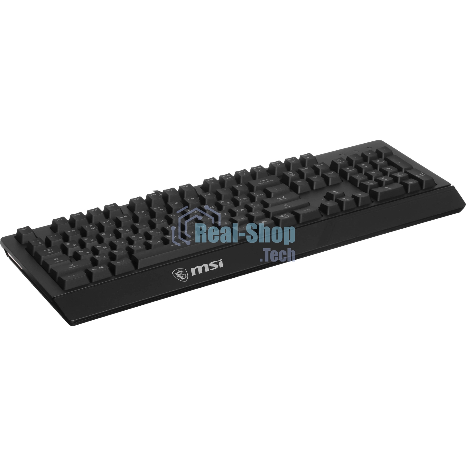 Клавиатура проводная MSI VIGOR GK20 RU черный USB Multimedia for gamer LED (подставка для запястий)