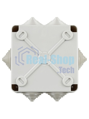 Коробка распаячная IEK КМ для о/п 100х100х45мм IP44 6 вводов (7035)