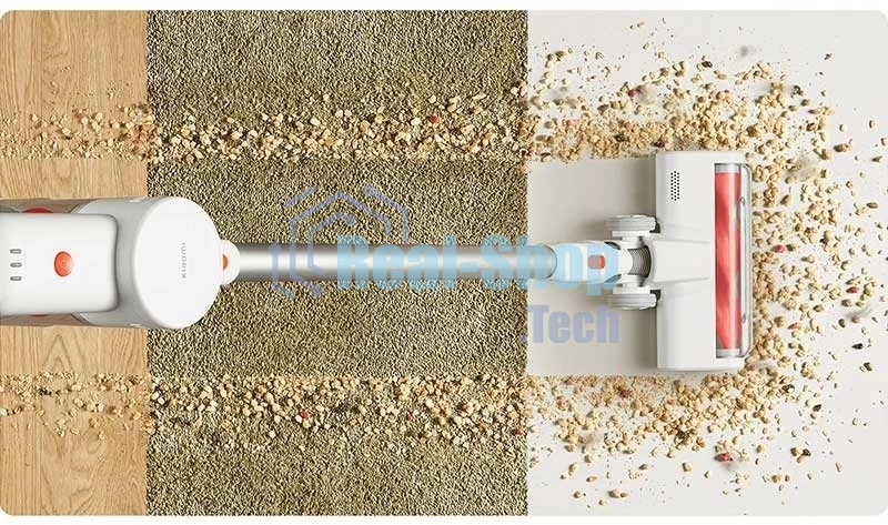 Пылесос вертикальный Xiaomi Vacuum Cleaner G20 Lite EU белый/оранжевый, питание от аккумулятора, 215 Вт, уборка сухая, пылесборник 0.5 л