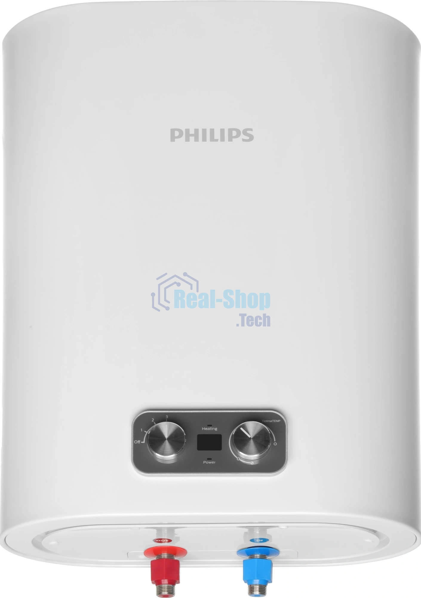 Водонагреватель электрический Philips YB AWH1615/51(30YB) белый, накопительный, 30 л, 2 кВт, настенный, вертикальный, плоский корпус, бак из нержавеющей стали, сухой ТЭН, механическое управление с LED-дисплеем