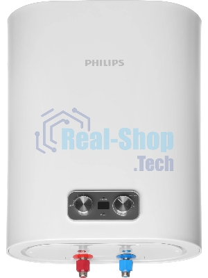 Водонагреватель электрический Philips YB AWH1615/51(30YB) белый, накопительный, 30 л, 2 кВт, настенный, вертикальный, плоский корпус, бак из нержавеющей стали, сухой ТЭН, механическое управление с LED-дисплеем