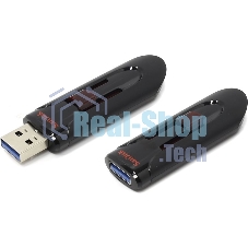 Флешка USB Sandisk CZ600 Cruzer Glide (SDCZ600-128G-G35), 128Gb, USB 3.0, R/W 100/20, черный