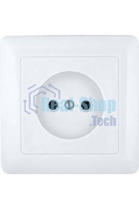 Розетка WESSEN RS10-132-BХИТ белый 1-я б/з 10А скрытый монтаж