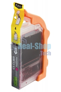 Картридж струйный Cactus CS-CLI8M пурпурный (12 мл) для Canon Pixma MP500, MP510, MP520, MP530, MP600, MP800, MP810, MP830, MP970, MX700, 850, iP3300, iP3500, iP4200, iP5200, iP5300, iP6600D, iP6700D, iX4000, iX5000, Pro 9000