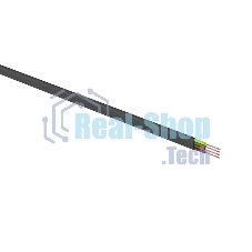 Телефонный кабель Rexant ШТЛП 4 жилы Cu, черный, 100 м