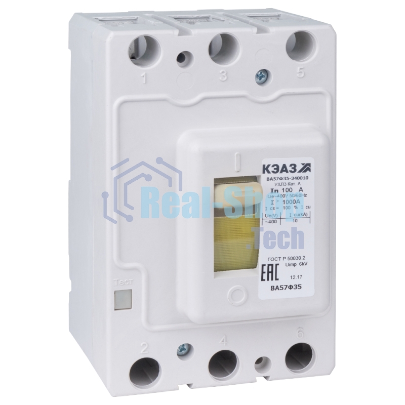 Выключатель автоматический ВА57Ф35-340010 50А 500Im 400AC УХЛ3 КЭАЗ 109332