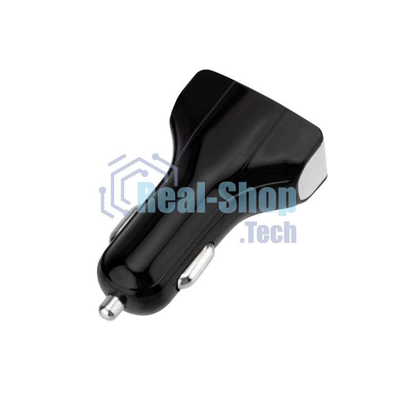 Зарядное устройство в прикуриватель Rexant 3 x USB, 1000mA, черный