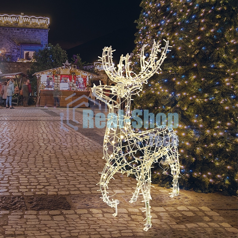 Фигура объемная Neon-night Олень 115х195 см, 528 LED, IP65, цвет свечения теплый белый