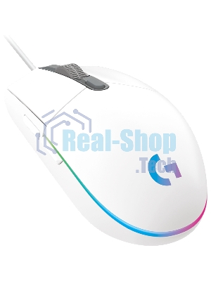 Мышь проводная Logitech G102 LIGHTSYNC белый, 8000 dpi, USB, кнопки - 6