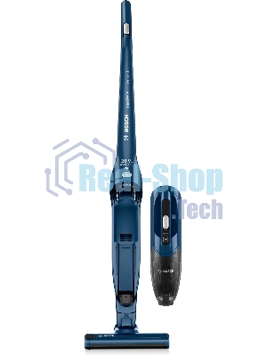 Пылесос вертикальный Bosch BCHF 2MX20 синий, питание от аккумулятора, 150 Вт, уборка сухая, пылесборник 0.4 л
