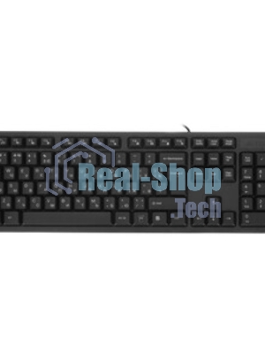 Комплект клавиатура+мышь A4Tech KK-3330 проводной, USB, 1200 DPI, чёрный