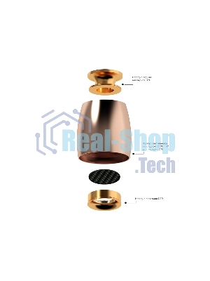 Корпус светильника C1144 PPG золото розовое полированное D100*80*H100mm MR16 GU5.3
