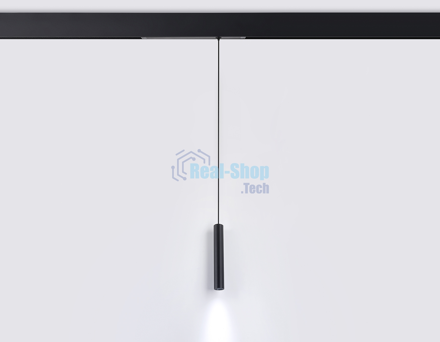 Управляемый светодиодный светильник для шинопровода Magnetic Ambrella light GL1432 BK черный IP20 10W 3000K-6400K 220V 24° D35*240 H1500 (Без ПДУ)