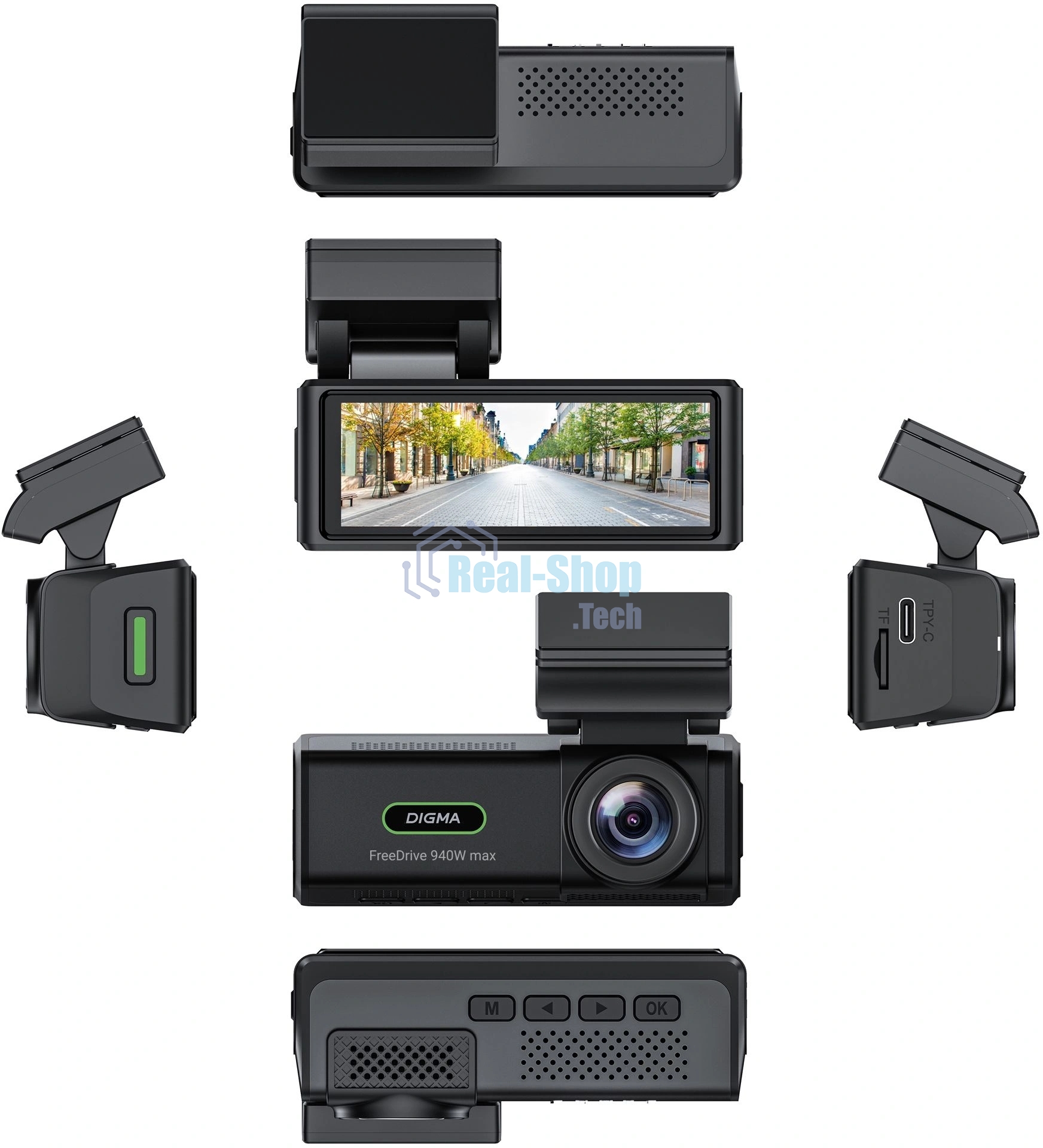 Видеорегистратор Digma FreeDrive 940W max, 3840x2160, 3.2