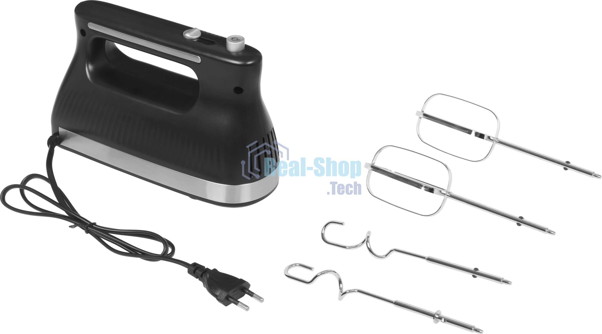 Миксер Vitek VT-HM1001 черный/серебристый, ручной, 700 Вт, 5 скоростей