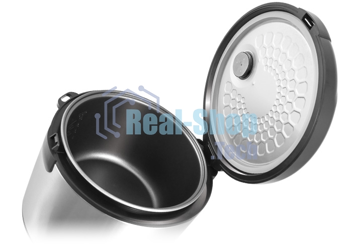 Мультиварка Centek CT-1490 (сталь)скороварка,1000Вт; 5.0л, 8 программ, ненагр крышка, а/п покр(4)