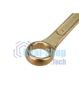 Ключ комбинированный Rexant 14 мм, желтый цинк