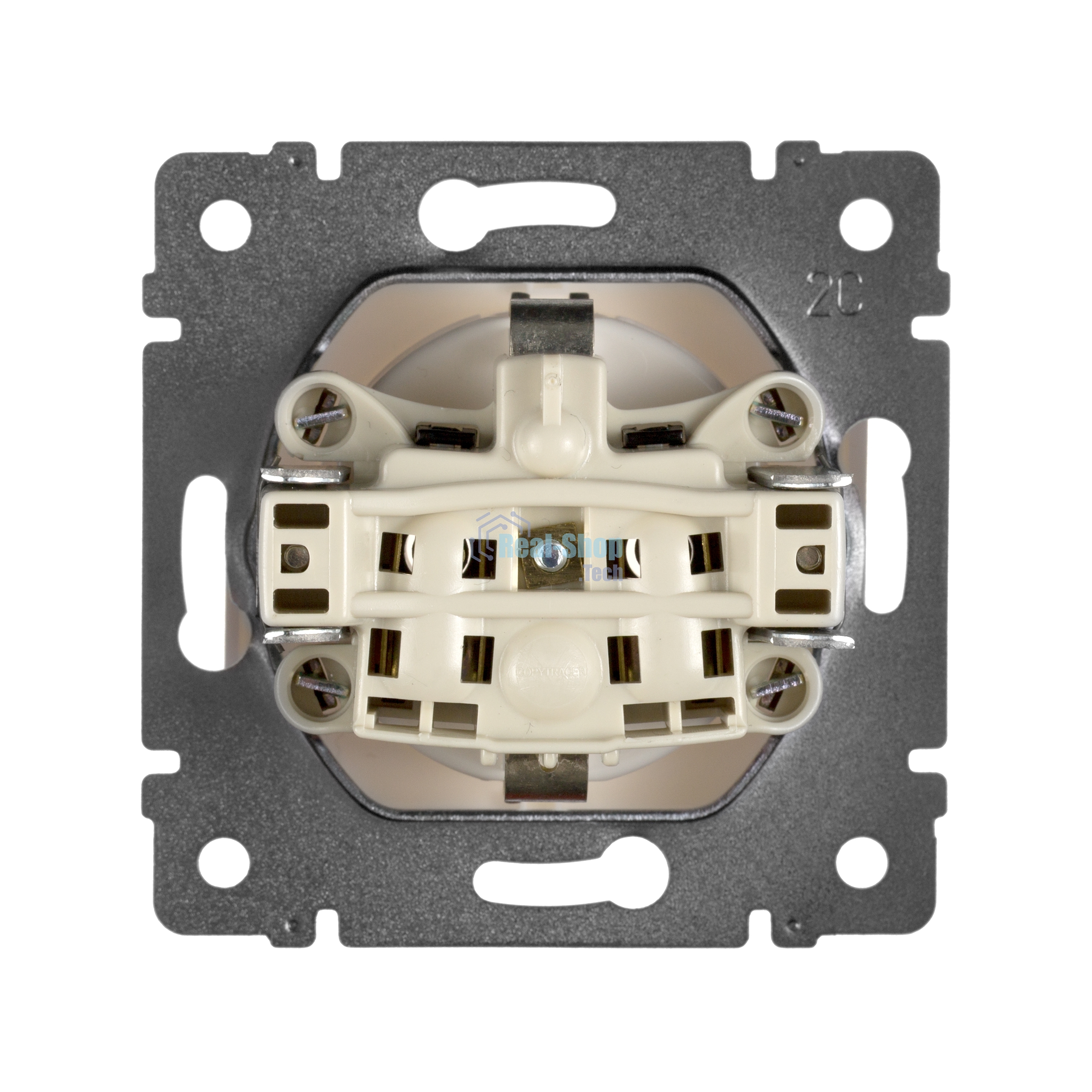 Розетка электрическая Valena с заземлением (белая)