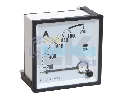 Амперметр Э47 72х72мм 400/5А кл. точн. 1.5 IEK IPA10-6-0400-E