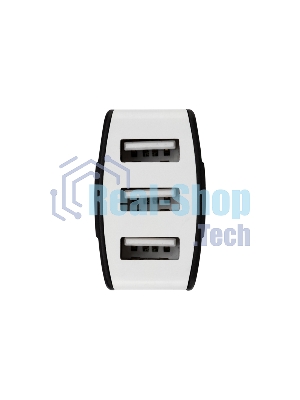 Зарядное устройство в прикуриватель Rexant 3 x USB, 1000mA, черный