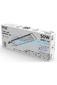Светильник светодиодный Gauss уличный консольный LED ДКУ 50 Вт 5000 Лм 5000К IP65 190-250 В КСС Д 355х155х57 мм Avenue