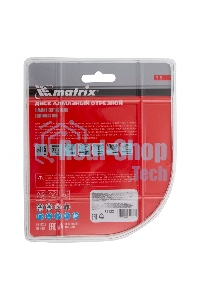 Диск алмазный отрезной Matrix сплошной, 115 х 22,2 мм, сухое/мокрое резание