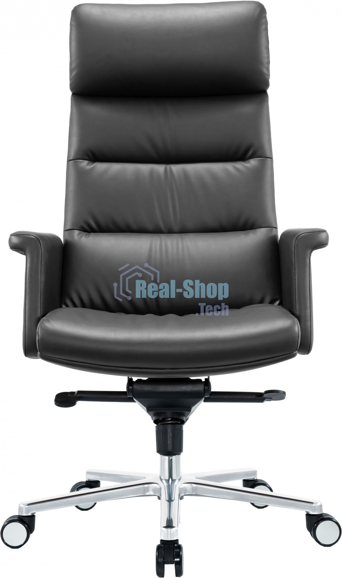 Кресло руководителя Cactus CS-LBK-AMSTERDAM кожа, крестов. алюминий