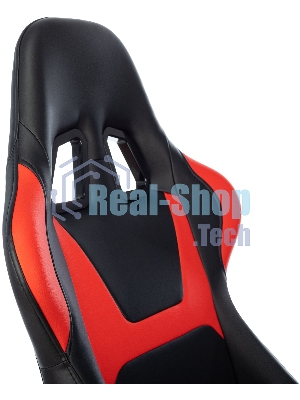 Кресло Zombie Game Penta черный/красный, экокожа, 120 кг, механизм качания