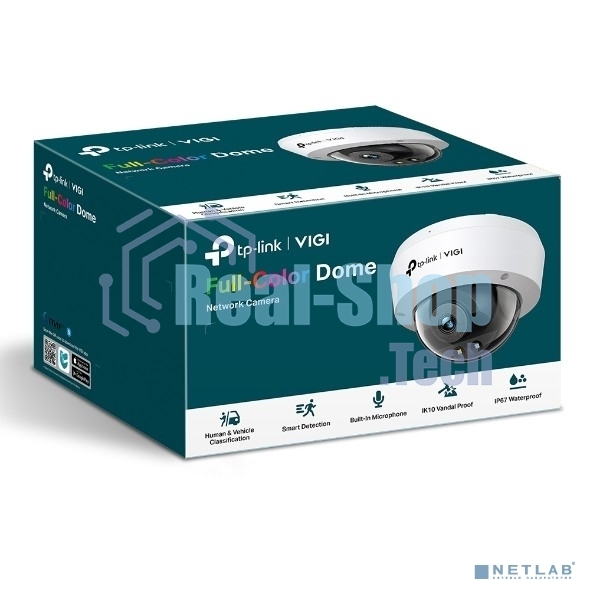 Камера видеонаблюдения цветная купольная IP-камера 4 Мп/ 4MP Full-Color Dome Network Camera