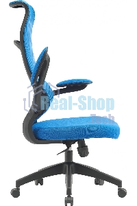 Кресло компьютерное Cactus CS-MC505-BL темно-синий, сиденье темно-синий, сетка/ткань, крестов. пластик