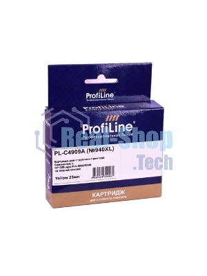 Картридж струйный ProfiLine PL-C4909A №940XL для принтеров HP Officejet Pro 8000/8500 Yellow пигмент