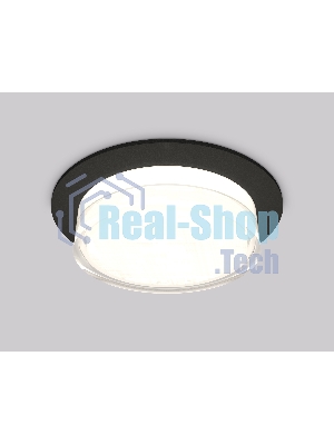 Комплект встраиваемого светильника Ambrella light XC8051024 SBK/FR/CL черный песок/белый матовый/прозрачный GX53 (C8051, N8399)