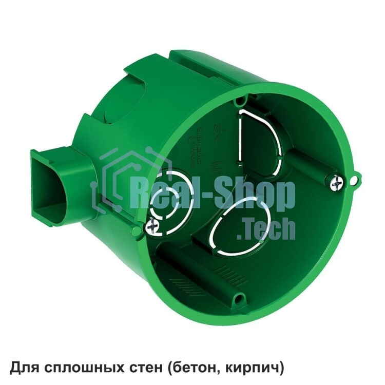 Установочная коробка для сплошных стен 65x45