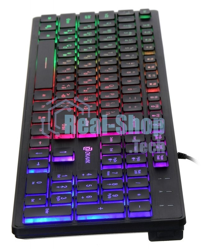 Клавиатура проводная Oklick 550ML, USB, черный