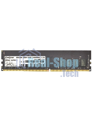 Оперативная память Exegate, DDR4, 8GB (1x8 GB), 2400 MHz, CL17, DIMM, OEM