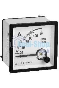 Амперметр ИЭК Э47 72х72мм 100/5А кл. точн. 1.5 IPA10-6-0100-E