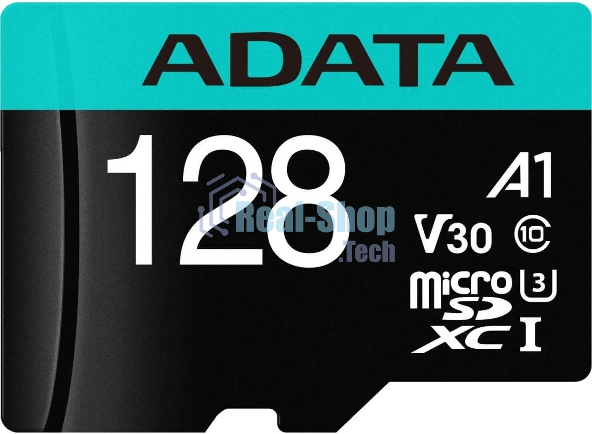 Флеш карта MICRO SDXC 128Gb W/AD. AUSDX128GUI3V30SA2-RA1 ADATA