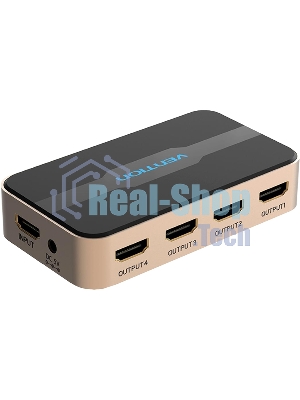 Разветвитель - сплиттер Vention HDMI 19F/4x19F на 4 монитора ACCG0