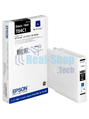 Картридж струйный Epson T04C (C13T04C140) черный (2900 стр.) для WF-C8190DW/WF-C8690DWF