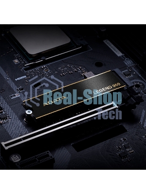 Накопитель SSD ADATA LEGEND 900, 2000Gb, PCIe 4.0 x4, 2280, NVMe, R/W 7000/5400, с радиатором