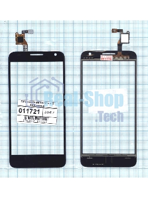 Сенсорное стекло (тачскрин) для Alcatel Idol 2 mini S 6036Y черное