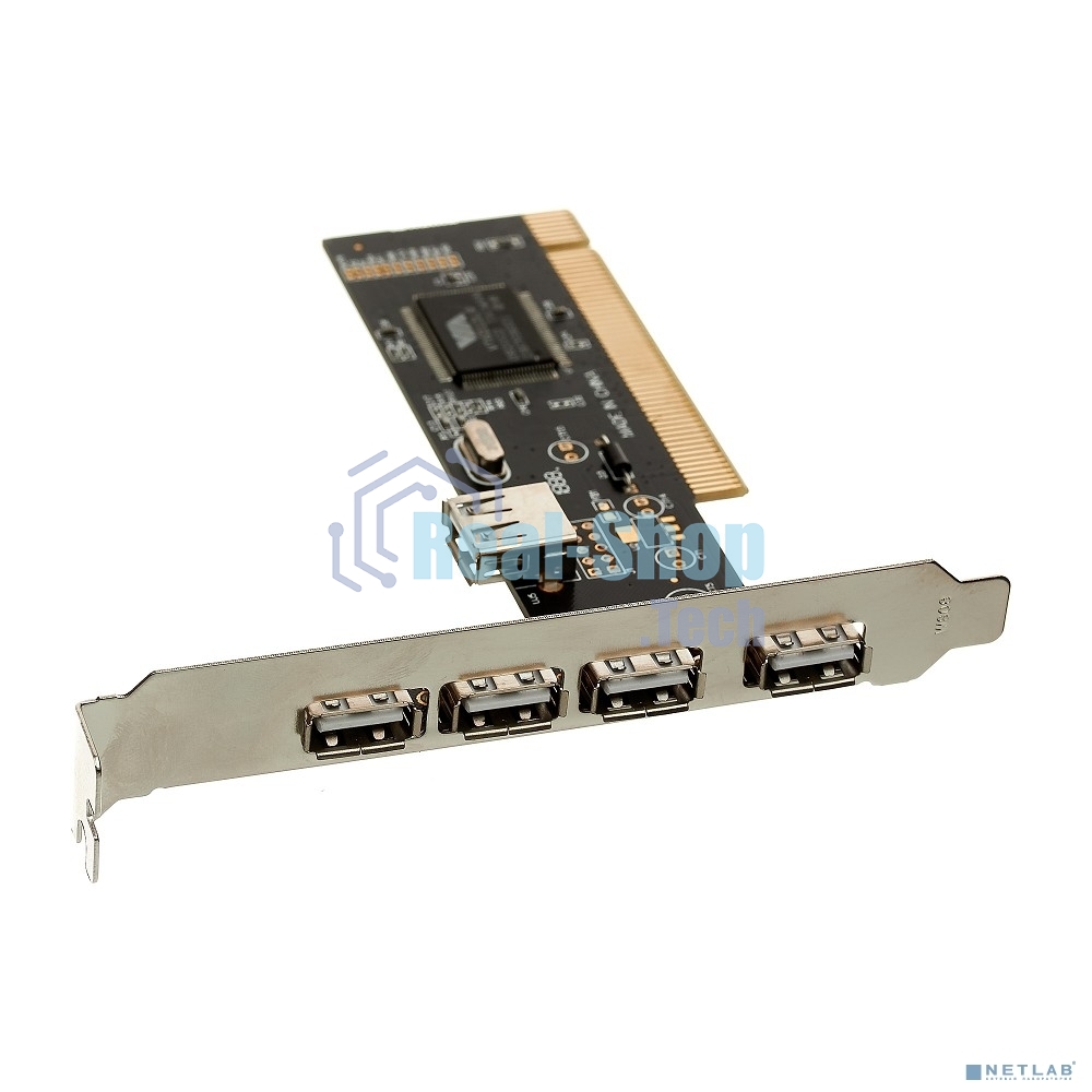 Контроллер ExeGate EXE-352 PCI, 4хUSB 2.0 ext + 1хUSB 2.0 int (OEM) EX281227RUS