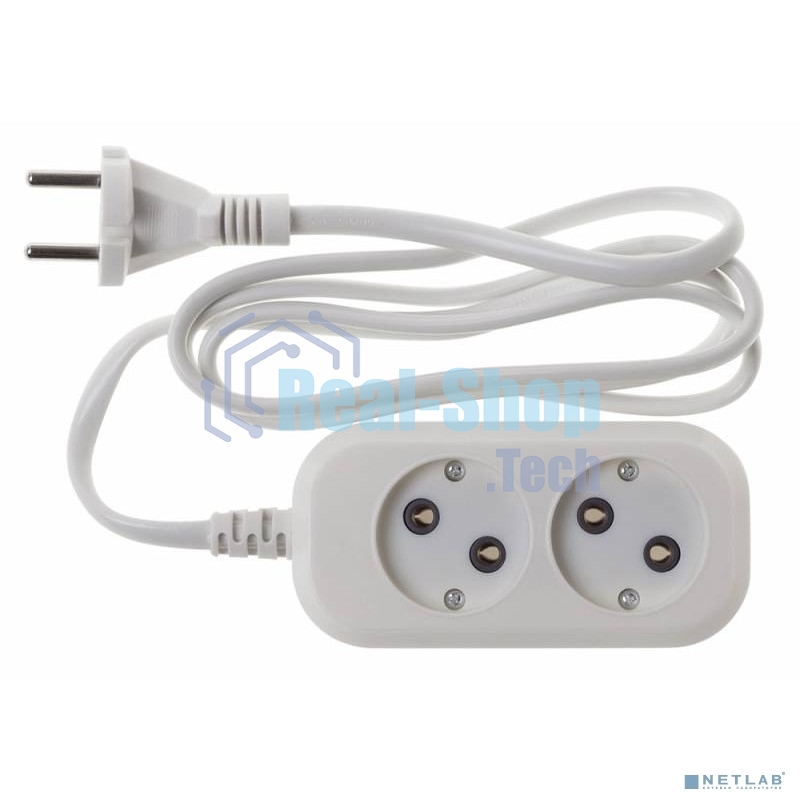 Сетевой удлинитель Buro BU-PSL2.1/W 1.5 м (2 розетки) белый (пакет ПЭ)