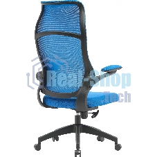 Кресло компьютерное Cactus CS-MC505-BL темно-синий, сиденье темно-синий, сетка/ткань, крестов. пластик