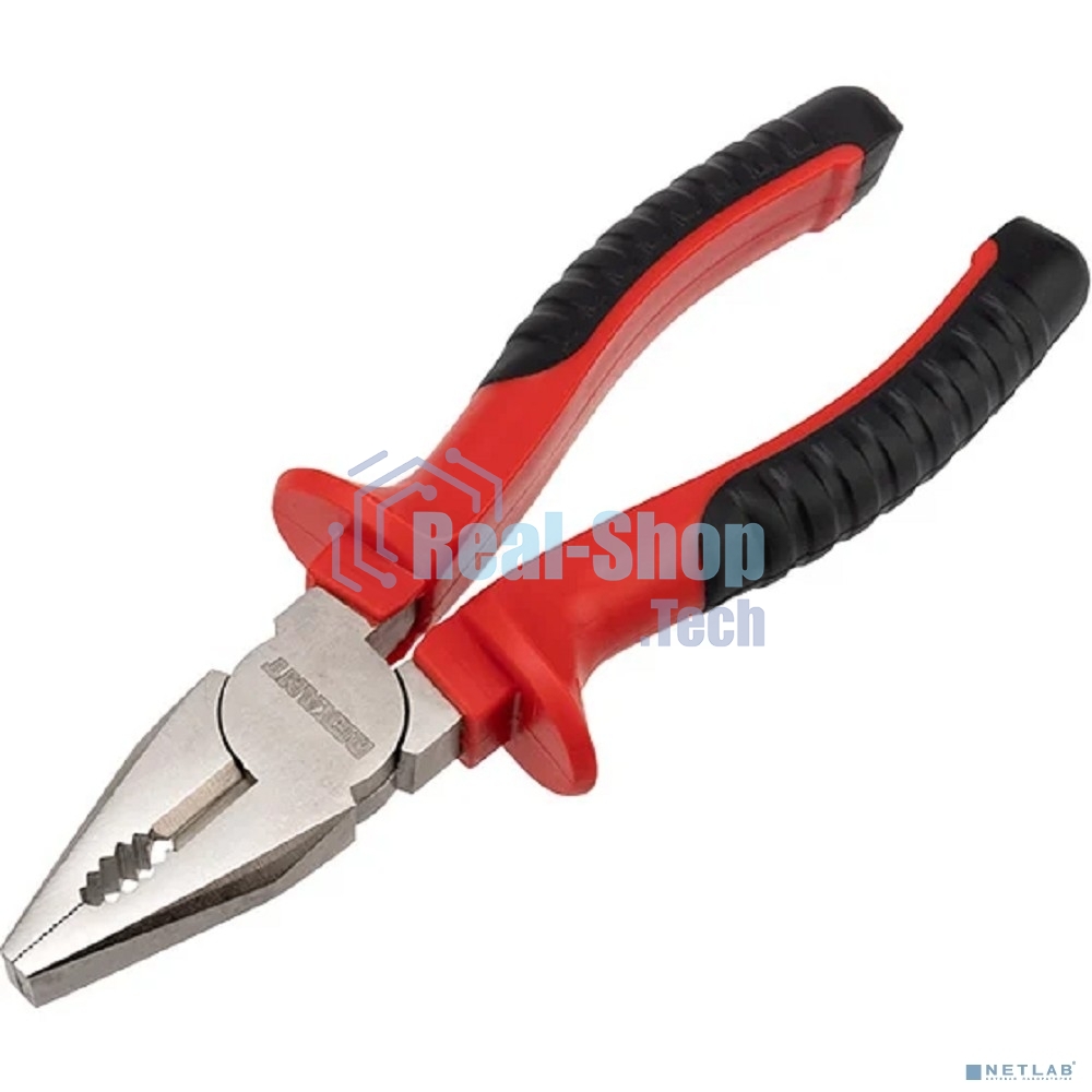 Плоскогубцы комбинированные Rexant 180 мм никелированные, двухкомпонентные рукоятки