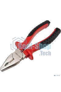 Плоскогубцы комбинированные Rexant 180 мм никелированные, двухкомпонентные рукоятки