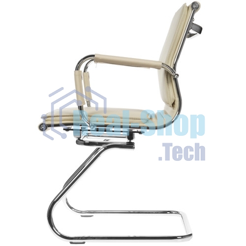 Кресло Бюрократ CH-993-Low-V/Ivory слоновая кость, экокожа, 120 кг, механизм качания, низкая спинка
