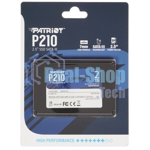 Накопитель SSD Patriot P210, 2Tb, SATA III, 2.5