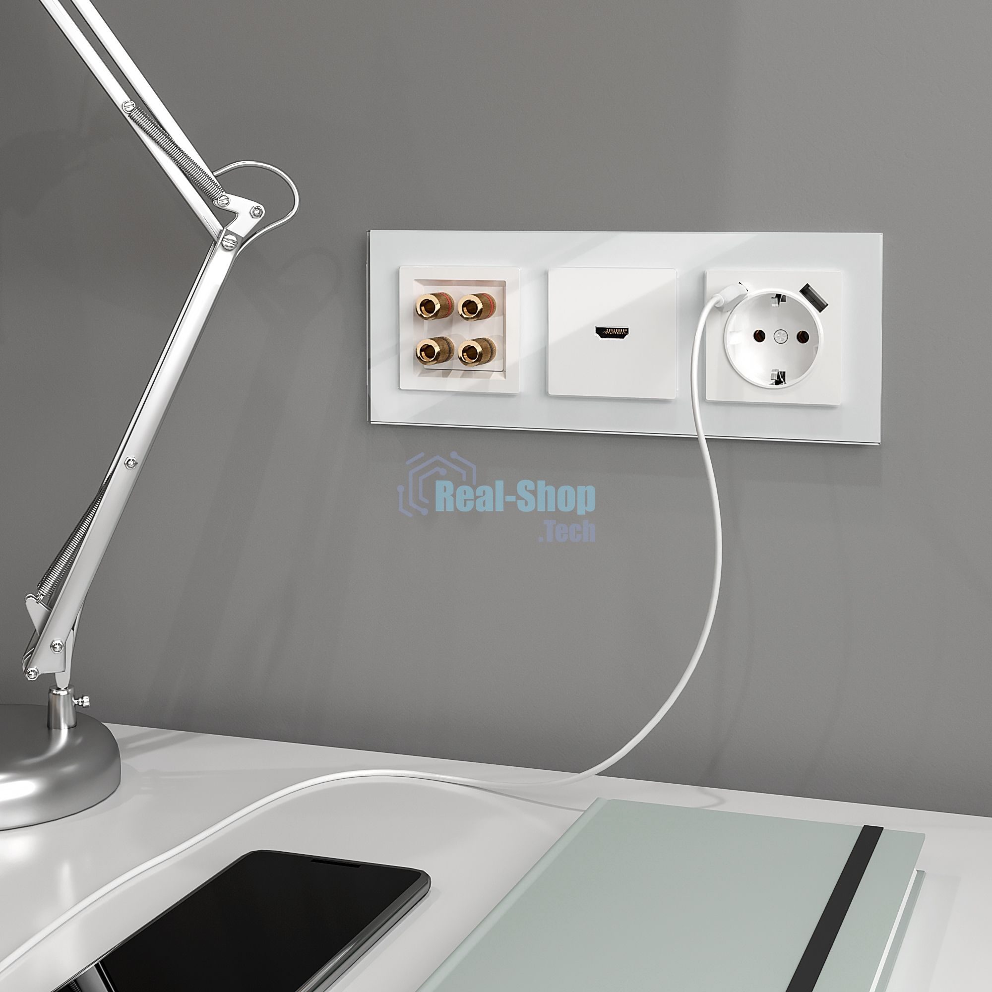 Розетка HDMI (белый)